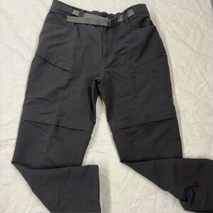 THE NORTH FACE Mens Paramount Convertible Pant Size Large Short Charcoal